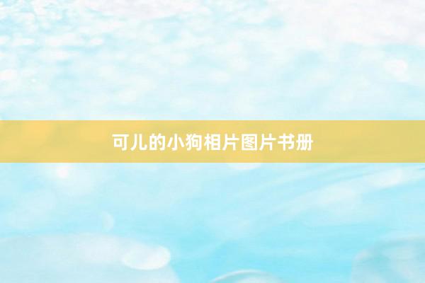可儿的小狗相片图片书册